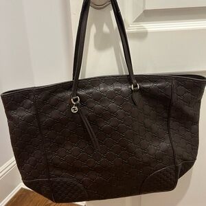 GUCCI Women's Brown Leather Tote